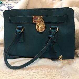 Michael Kors Hamilton Leather Satchel